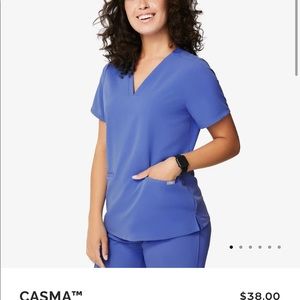 Figs denim scrub set